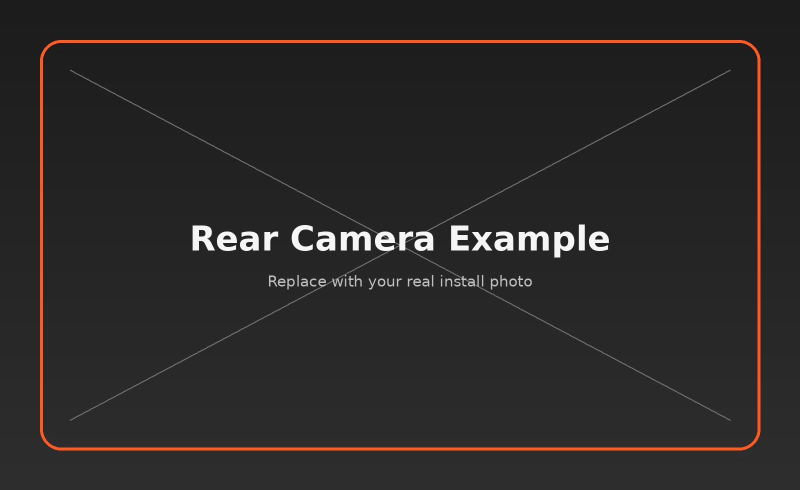 Rear camera example