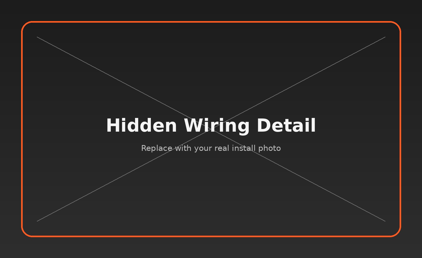 Hidden wiring example